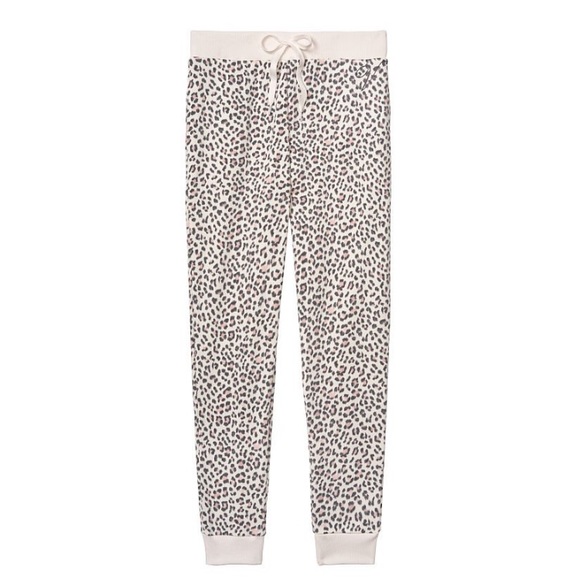 Victoria’s Secret SET Leopard Print Sweatshirt and Sweatpants Sz XXL - Picture 8 of 9